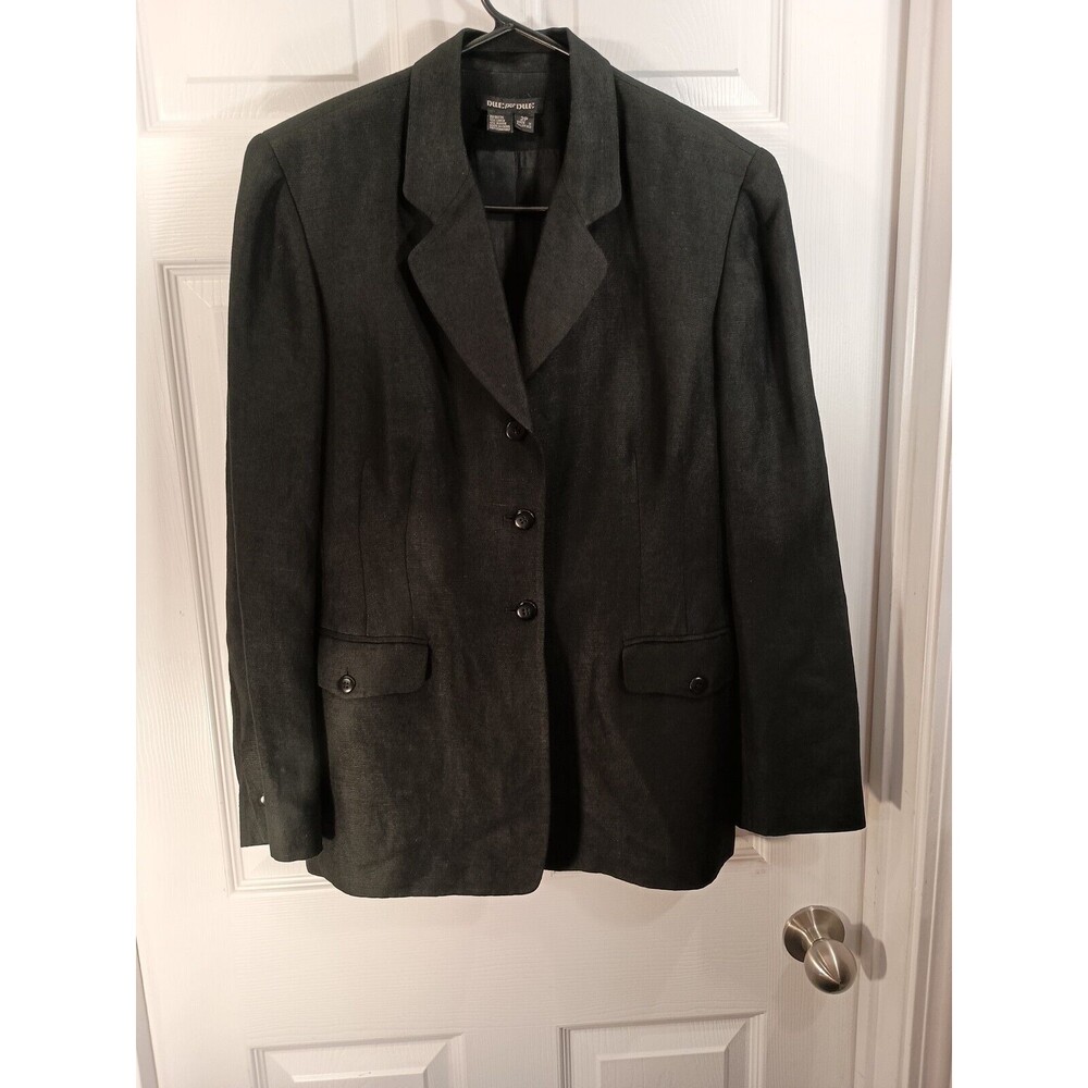 Due Per Due Blazer Jacket Petite Size 2P Black